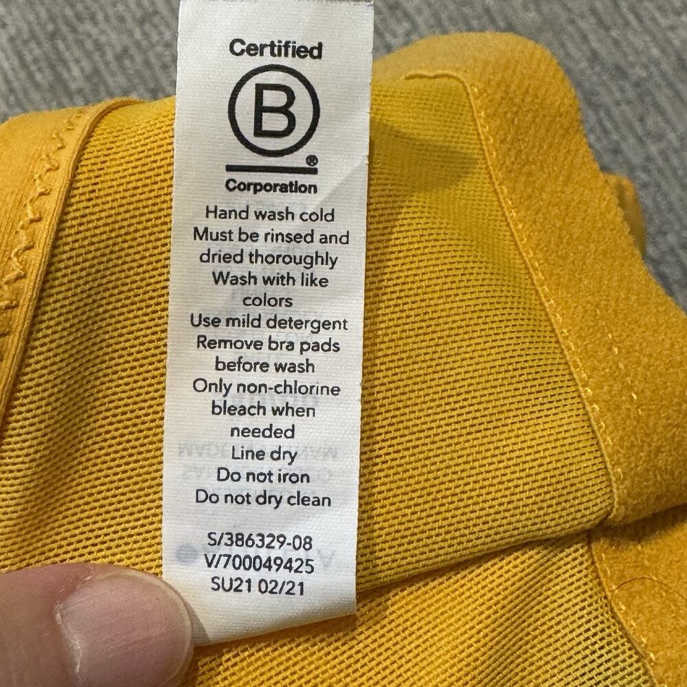Athleta Twist Up Tankini Top 34D/DD Abyssinia Yellow - Picture 6 of 6